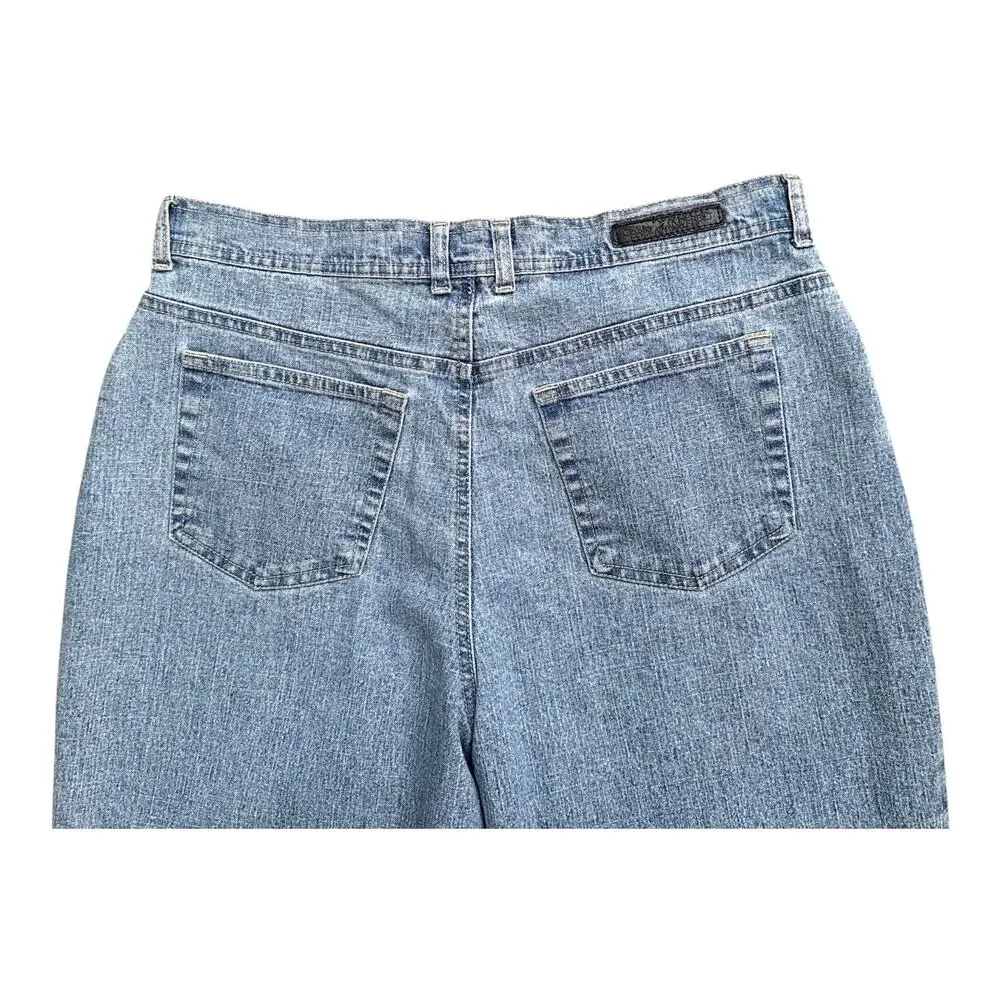 Gloria Vanderbilt Jeans Womens 14 Short High Rise Straight Leg Light Wash